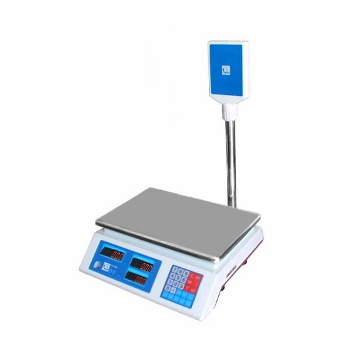 Весы товарные Форт 918B (32 кг; 5) LCD Оптима (335х110х360мм, платф. 230х330 мм, со стойкой)