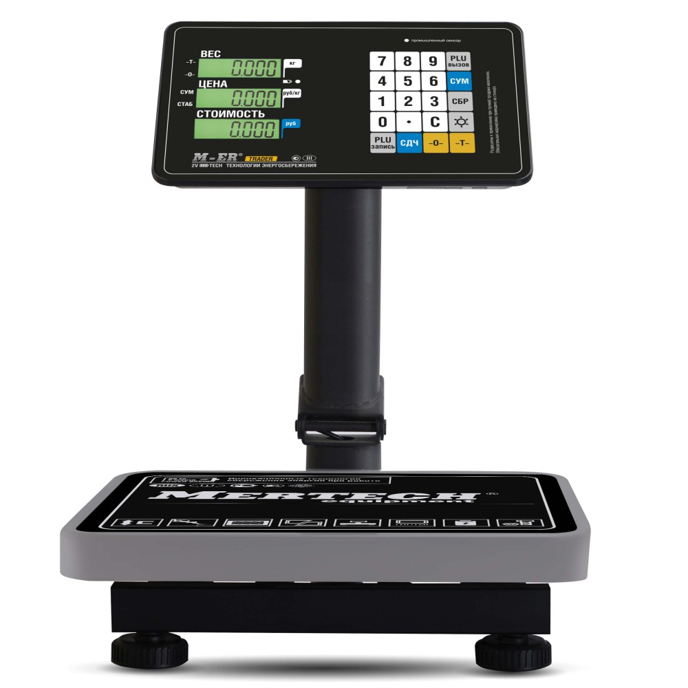 Весы торговые Mertech 333 ACPU-32.5 с расч. стоимости LCD