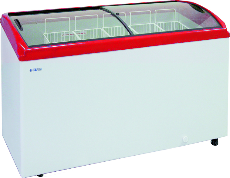 Морозильный ларь Italfrost CF500C красный (без корзин)