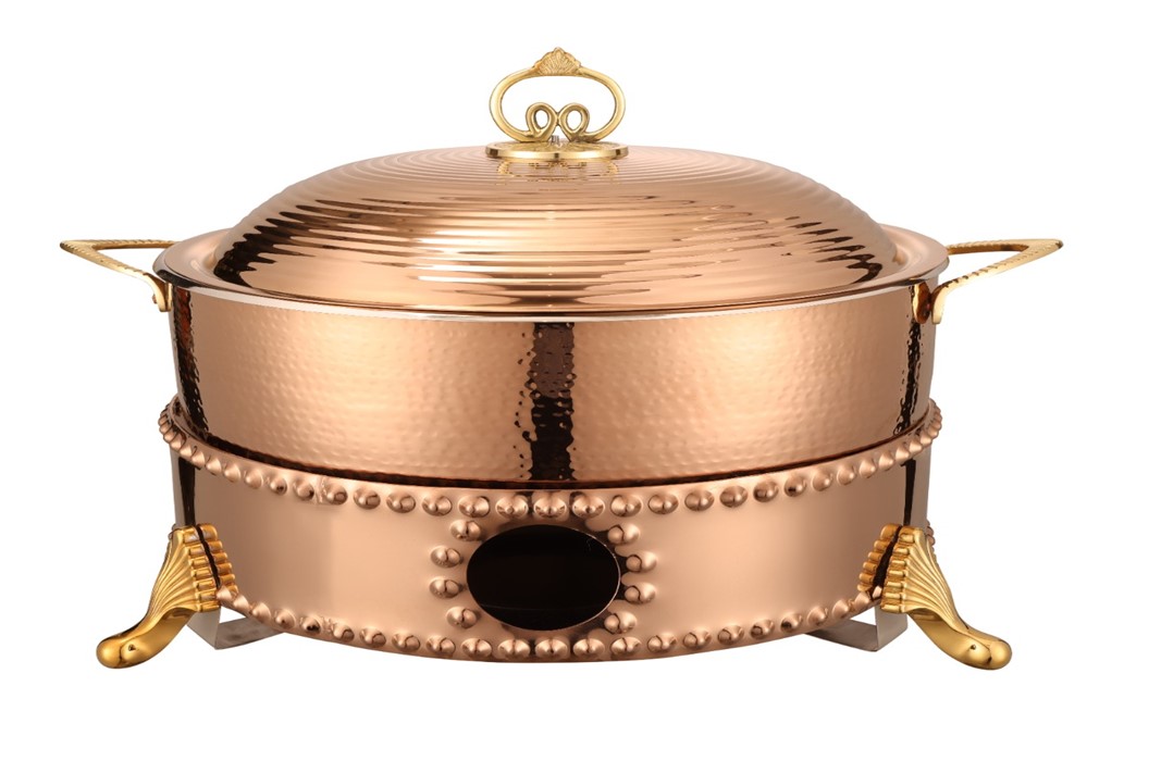 Мармит настольный (чефиндиш) круглый 6л, Moroccan Rose Gold MR/2/6