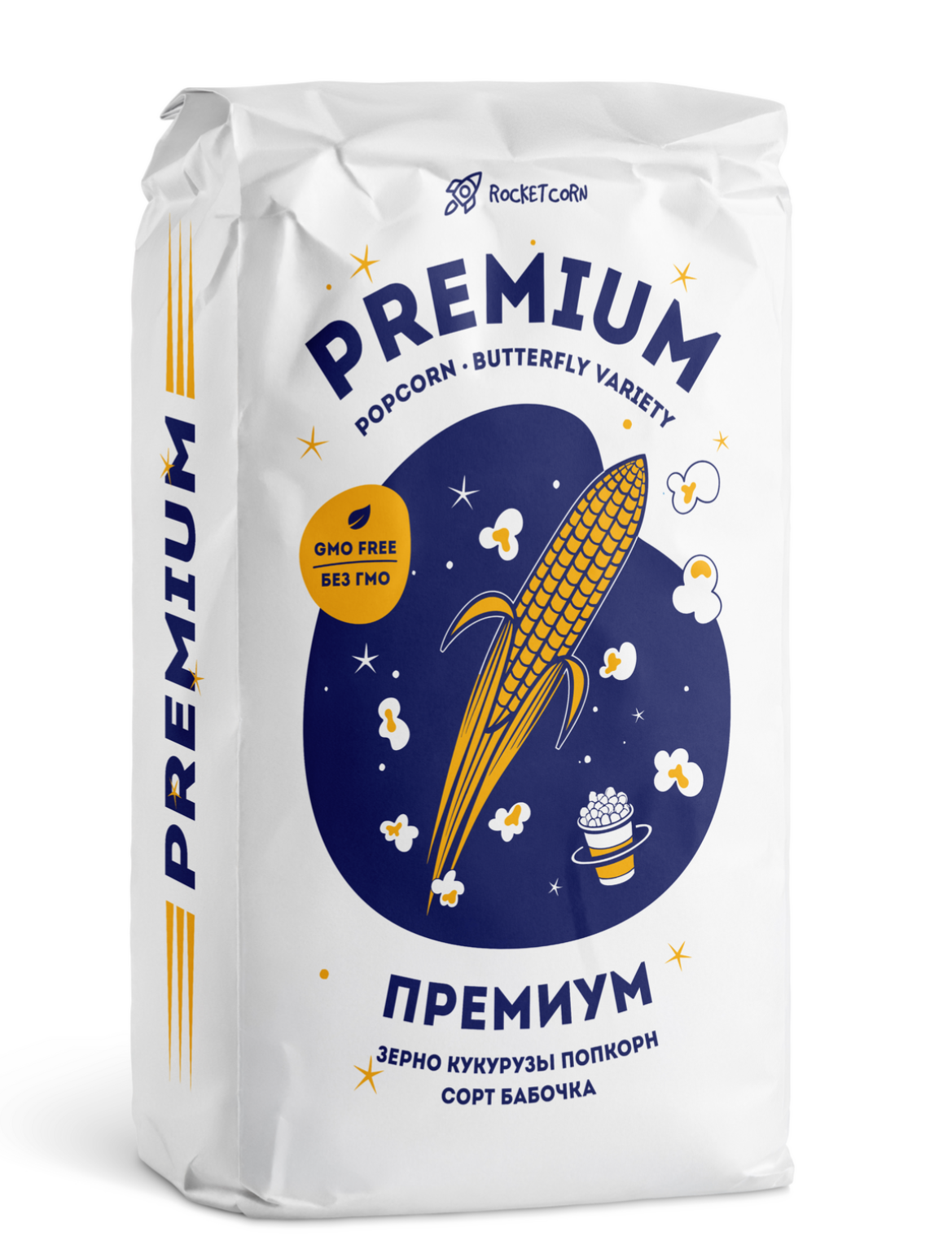 Зерно кукурузы для попкорна Rocketcorn Премиум бабочка