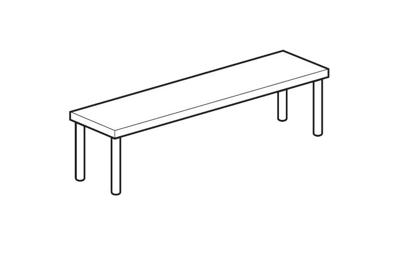 ПОЛКА НАСТОЛЬНАЯ ОТКРЫТАЯ APACH CHEF LINE LOSO3513T1