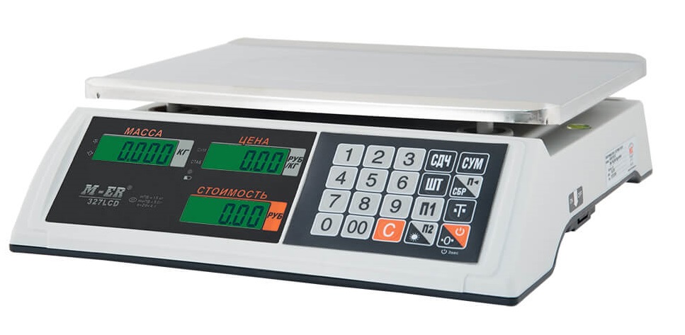 Весы торговые Mertech 327 AC-15.2 Ceed LCD Белые