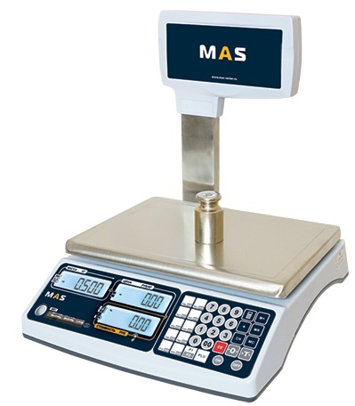 Весы торговые со стойкой Mas MR1-30P