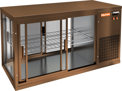 Витрина холодильная настольная Hicold VRL T 900 R Brown