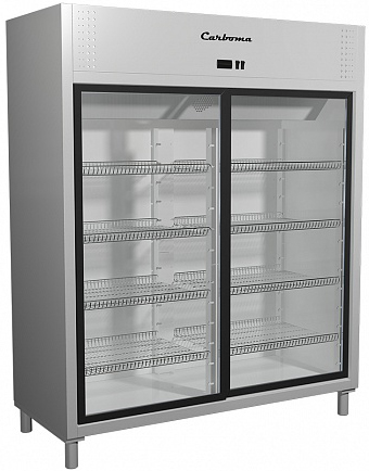 Холодильный шкаф Полюс R1400К (купе)  Carboma Inox