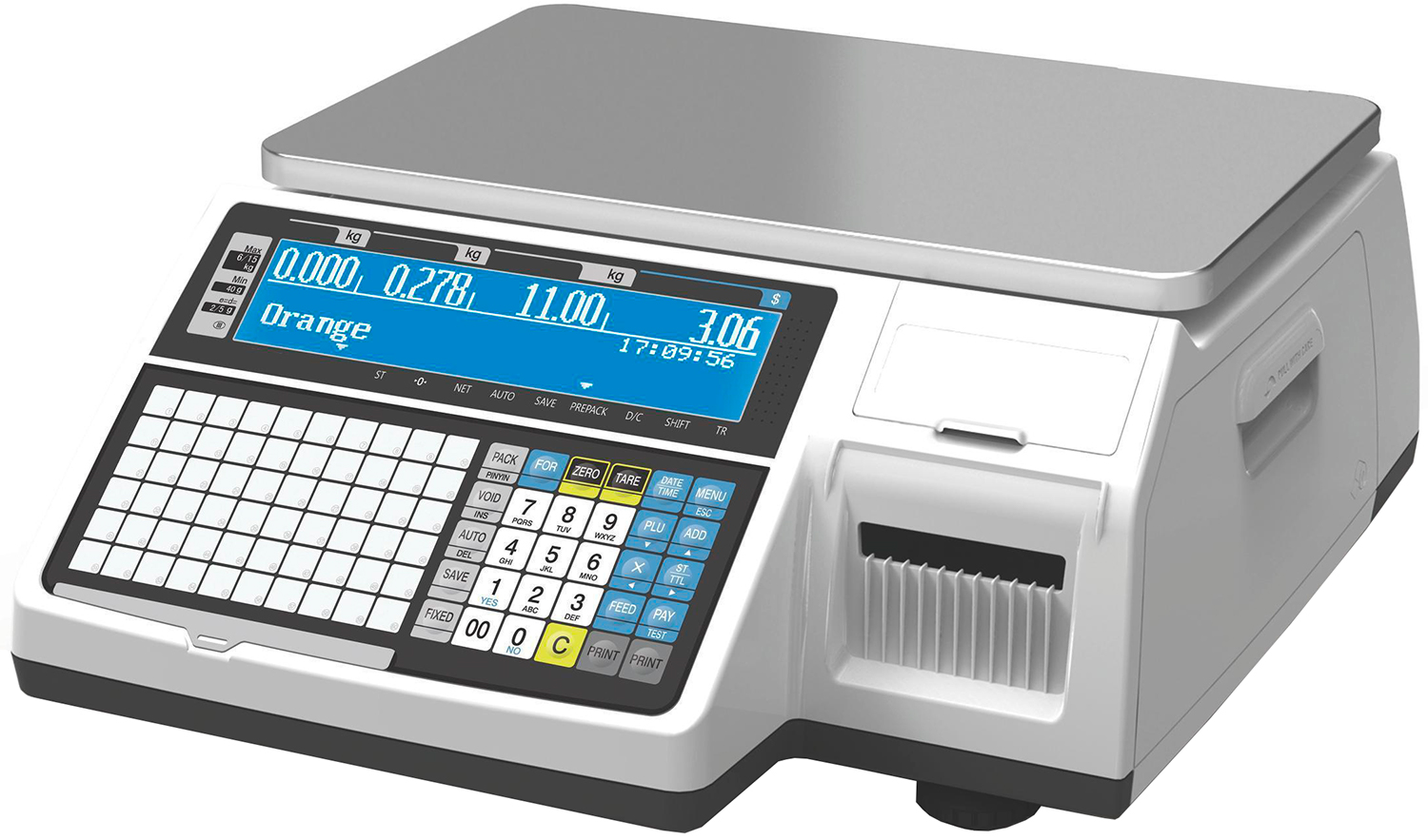 Весы торговые с печатью этикеток Cas CL3000-15B TCP-IP