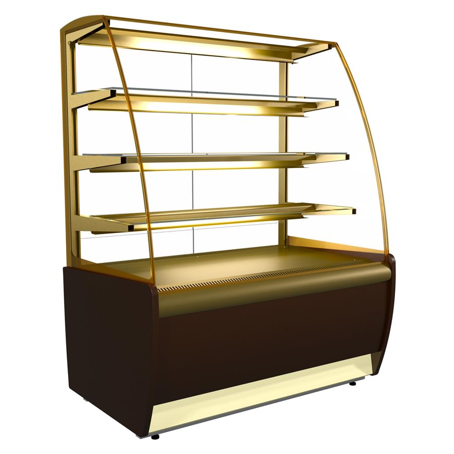 Витрина холодильная Полюс K70 VM 0,9-1 LIGHT Паттерн (0106 Седой дуб)