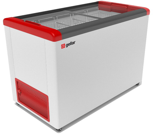 Морозильный ларь Gellar FG 400 C красный