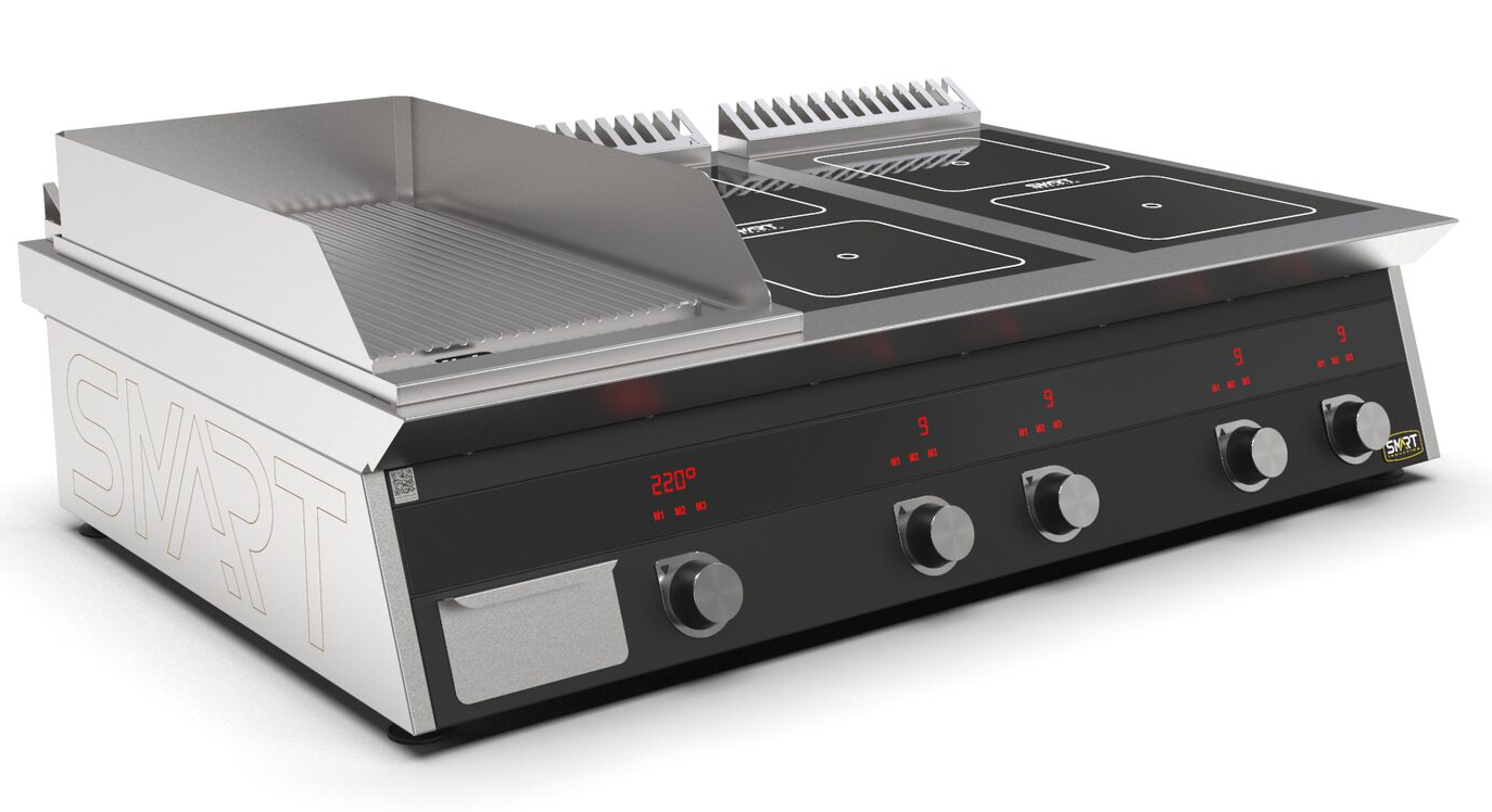 Плита индукционная комбинированная Smart Induction K76-5RKB
