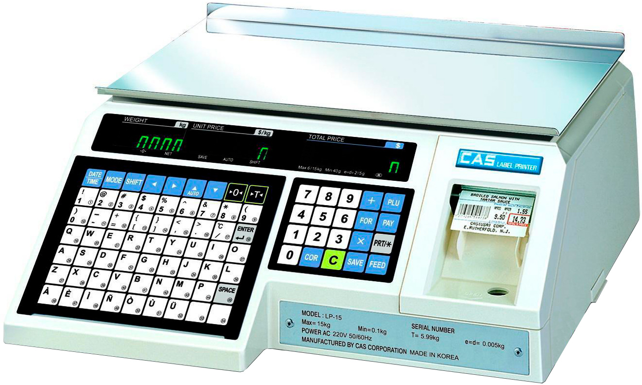 Весы торговые с печатью этикеток Cas LP-06 (v.1.6)