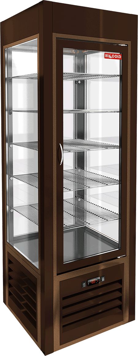 ВИТРИНА КОНДИТ/ВЕРТИКАЛЬНАЯ HICOLD VRC 350 SH BROWN FR