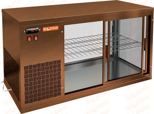 Витрина холодильная настольная Hicold VRL 1300 L Brown