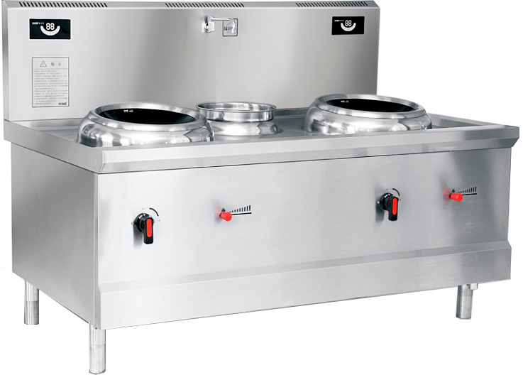 Плита индукционная WOK Eco Kitchen IND-A0W-B16*2FL