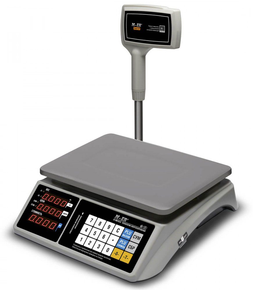 Весы торговые Mertech 328 ACPX-32.5 TOUCH-M LED RS232 и USB