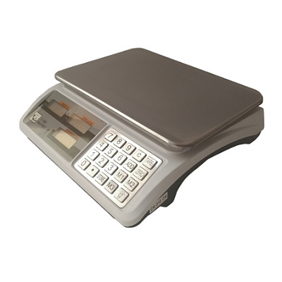 Весы товарные Форт 769 (15; 2) LCD Маркет (330х115х340 мм, платформа 230х330 мм, без стойки)