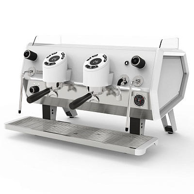 Кофемашина Sanremo D8 2 высокие гр, Подсветка групп+Cold Touch, Total White, белая