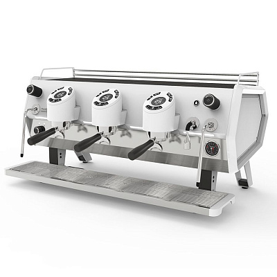 Кофемашина Sanremo D8 3 высокие гр,Total White, Подсветка+Cold Touch, белая