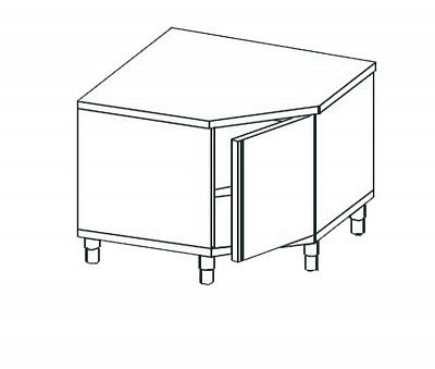 СТОЛ УГЛОВОЙ ЗАКРЫТЫЙ APACH CHEF LINE LWT710SH2HD