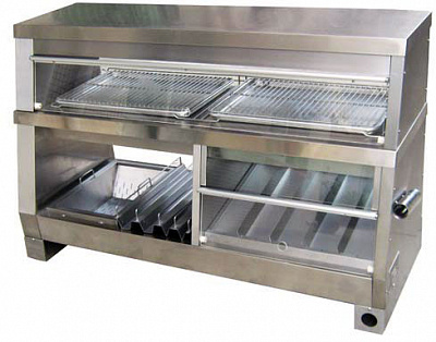 Витрина тепловая комбинированная с секцией для фри Kocateq DH150EWFF