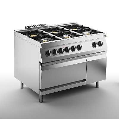 ПЛИТА ГАЗОВАЯ 6 КОНФОРОЧН. 700 СЕРИИ APACH CHEF LINE SLRRG127FECS