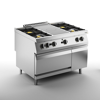 ПЛИТА СО СПЛОШНОЙ ПОВЕРХНОСТЬЮ ГАЗОВАЯ 900 СЕРИИ APACH CHEF LINE SLRSTG129R4FG