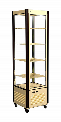 Витрина кондитерская Полюс D4 VM 400-1 (R400C Сarboma Люкс) (0109-0102 (коричнево-золотой))
