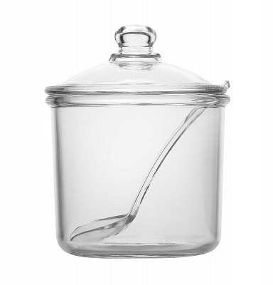 Емкость для сыпучих продуктов Luxstahl 0,25л с ложкой [JW-CJ250]