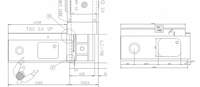 СТОЛ Д/ГРЯЗ.ПОСУДЫ DIHR T80 SX SP СПЕЦ.