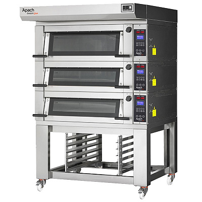 ПЕЧЬ ПОДОВАЯ С ПОДСТАВКОЙ С НАПРАВЛЯЮЩИМИ APACH BAKERY LINE E2LK2S DPBI-T