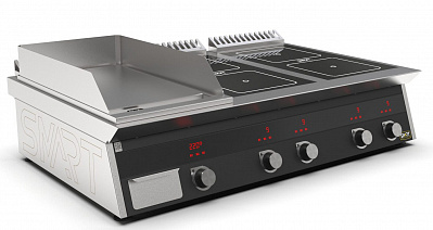 Плита индукционная комбинированная Smart Induction K76-5PKB