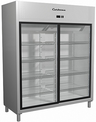 Холодильный шкаф Полюс R1400К (купе)  Carboma Inox