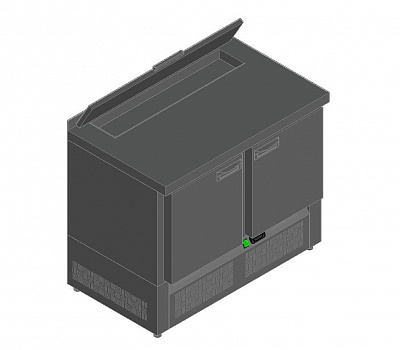 СТОЛ ДЛЯ САЛАТОВ HICOLD SLE2-11SN (1/6) З С КРЫШК.