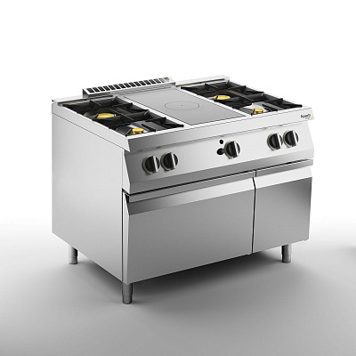 ПЛИТА СО СПЛОШНОЙ ПОВЕРХНОСТЬЮ ГАЗОВАЯ 700 СЕРИИ APACH CHEF LINE SLRSTG127R4CS