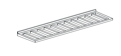 ПОЛКА НАСТЕННАЯ APACH CHEF LINE LSWD16040