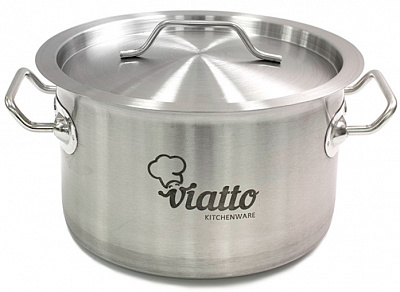 Кастрюля нержавеющая с тройным дном Viatto 101342