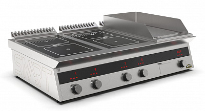 Плита индукционная комбинированная Smart Induction K76-3KRN