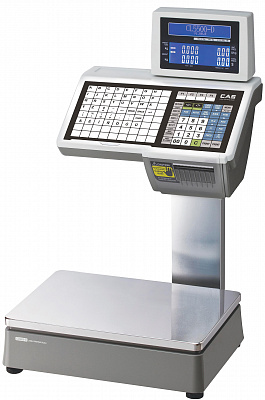Весы торговые с печатью этикеток Cas CL5000-15D