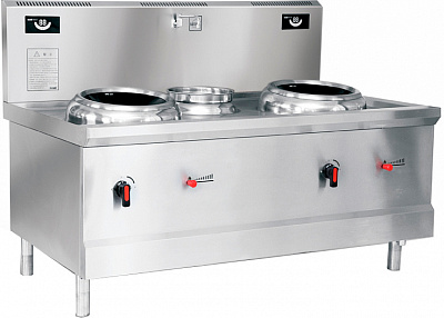 Плита индукционная WOK Eco Kitchen IND-A0W-B16*2FL