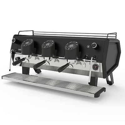 Кофемашина Sanremo D8 PRO 3высокие гр,Total Black,Подсветка+Cold Touch+Система смешанной воды,черная